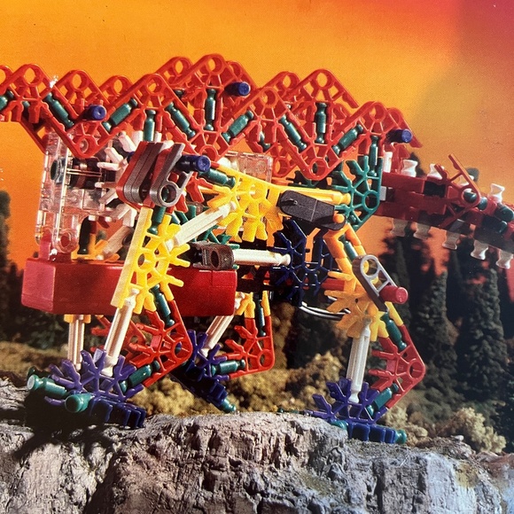 K'Nex K'Nexosaurus w. Power Pack Motor 12511 Build Imagine Moves VTG 1991 - Picture 3 of 11